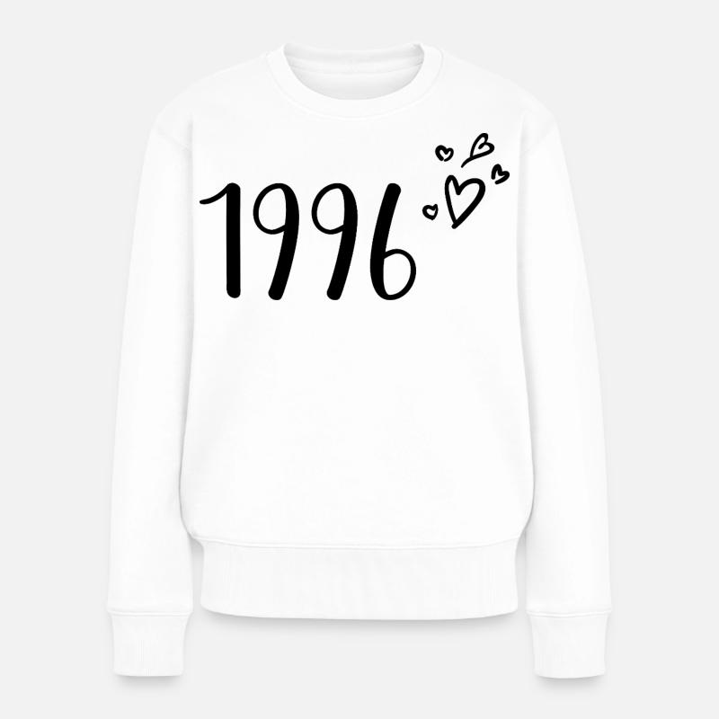 1996 - Frauen Premium Bio Pullover - Weiß