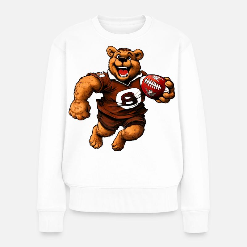 Bears Rugby - Pull Premium bio Femme - blanc