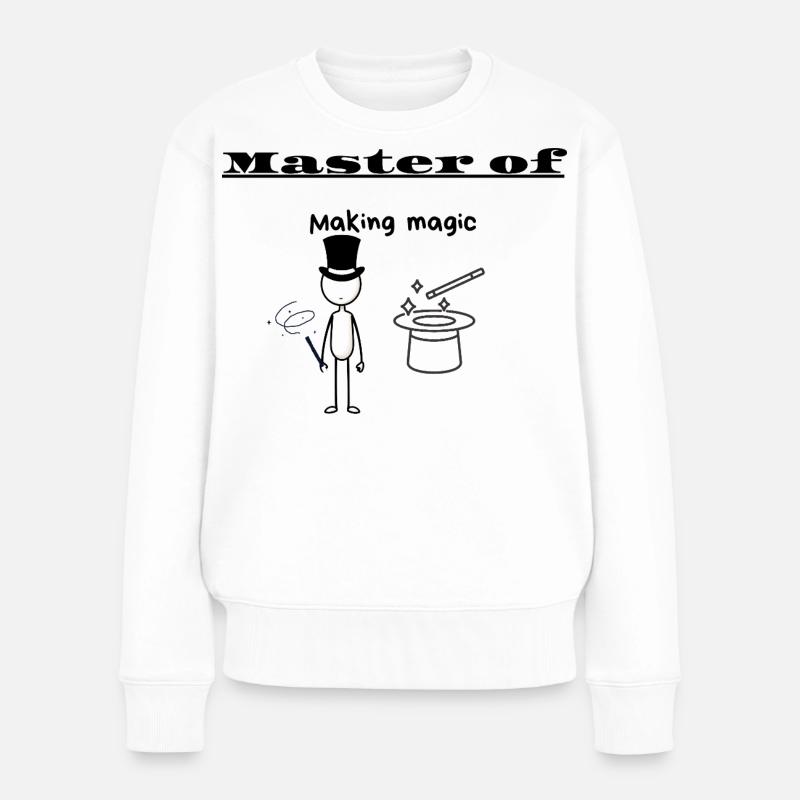 Master of Making magic - Women's Premium Organic Jumper - white