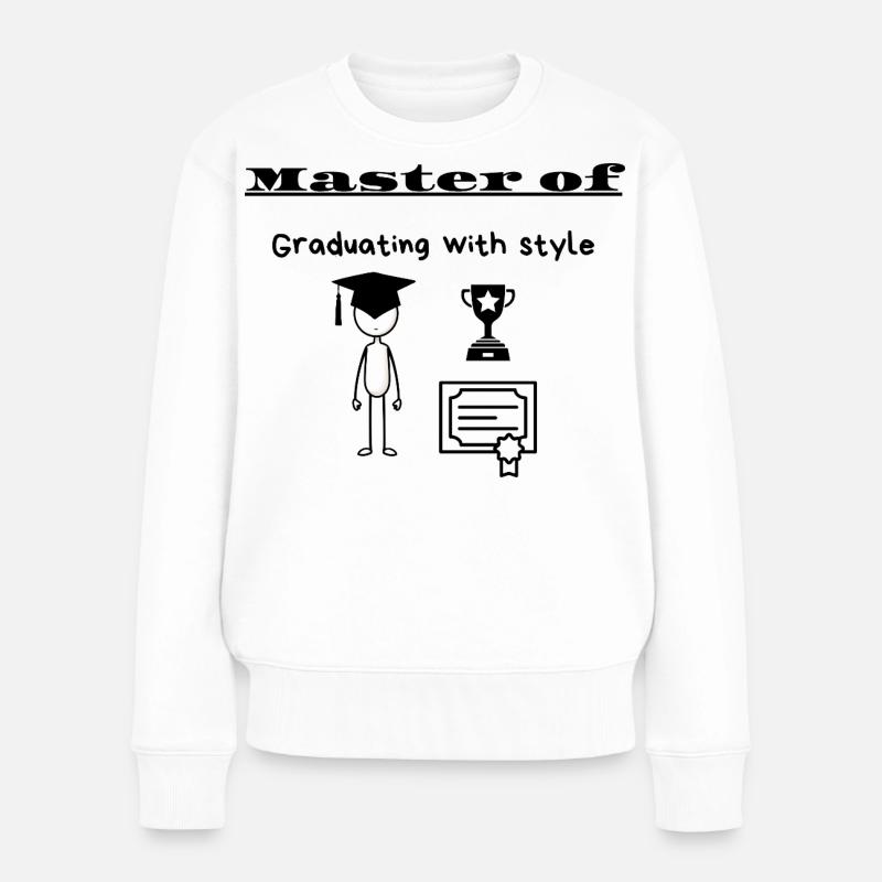 Master de l’obtention du diplôme avec style - Pull Premium bio Femme - blanc