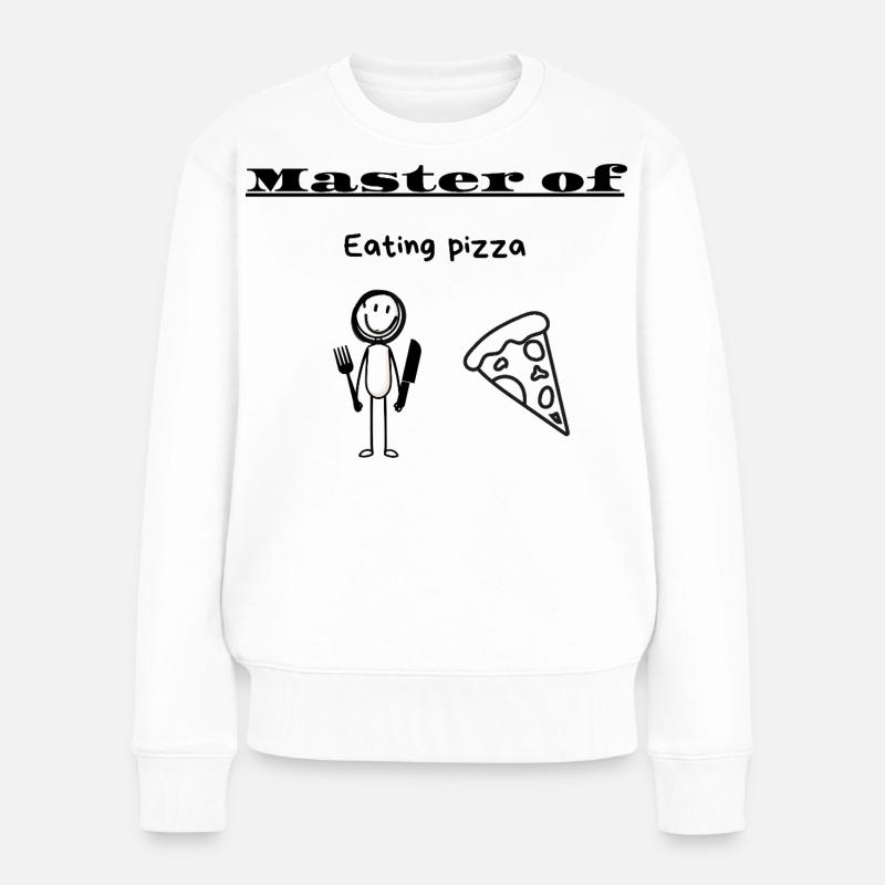 Maître de la pizza - Pull Premium bio Femme - blanc