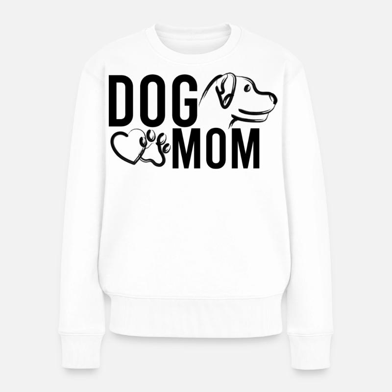 Conception de maman chien - Pull Premium bio Femme - blanc