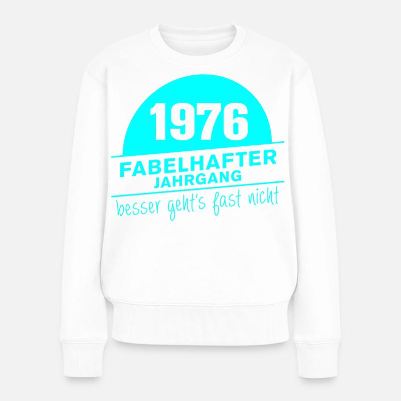 Millésime fabuleux né en 1976 - Pull Premium bio Femme - blanc