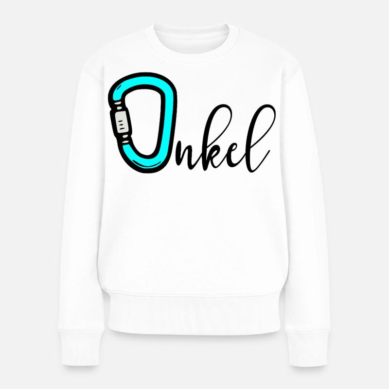 Camping, grimpe, oncle - Pull Premium bio Femme - blanc