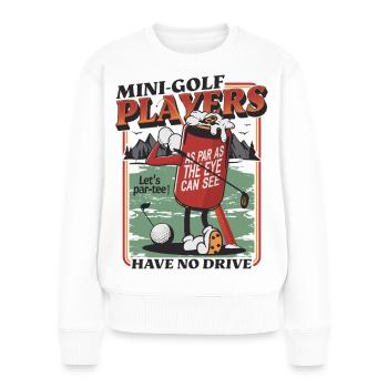 Un design de golfeur amusant pour les golfeurs - Pull Premium bio Femme - blanc - Devant - Julia (174cm)