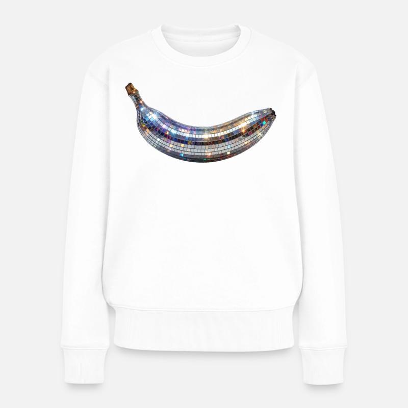 Disco Banana - Pull Premium bio Femme - blanc