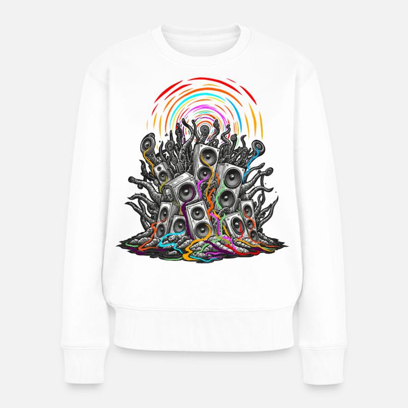 Psychedelic speaker - Women's Premium Organic Jumper - white