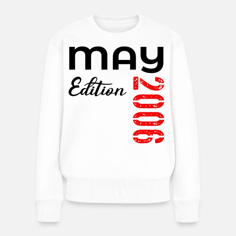 20. Geburtstag Mai 2006 - Frauen Premium Bio Pullover - Weiß