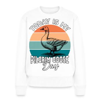 Pilgrim Gans Pilgrim Goose - Women's Premium Organic Jumper - white - Front - Julia (174cm)