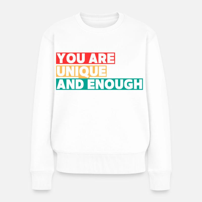 You_are_Unique2 - Pull Premium bio Femme - blanc