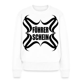 Congratulations driver's license passed - Women's Premium Organic Jumper - white - Front - Julia (174cm)