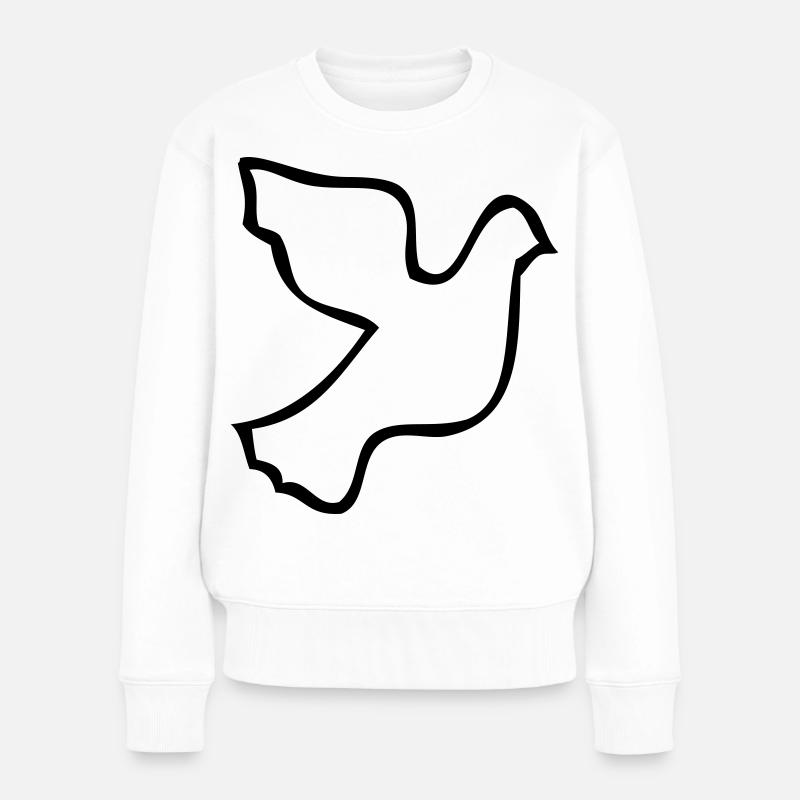 Colombe de la paix - Pull Premium bio Femme - blanc