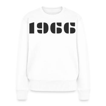 1966 - Women's Premium Organic Jumper - white - Front - Julia (174cm)