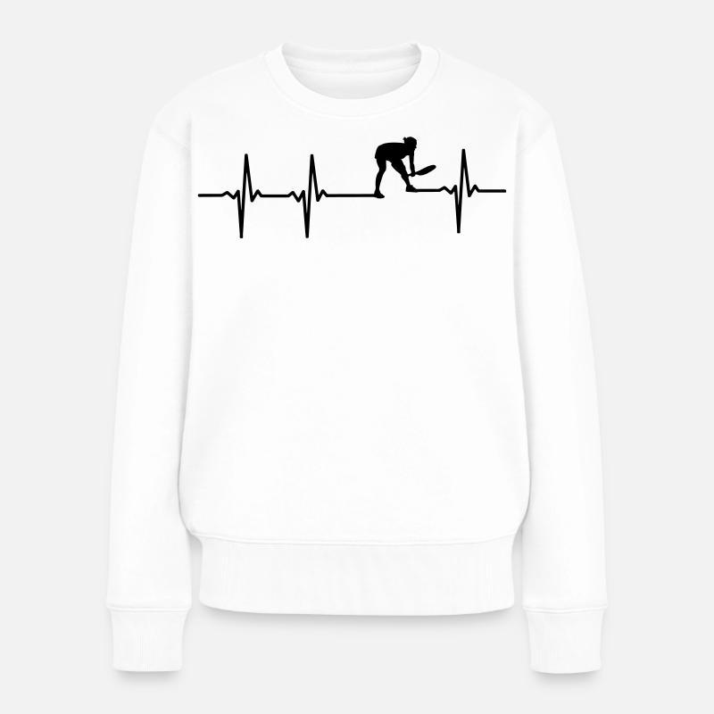 Tennis EKG - Frauen Premium Bio Pullover - Weiß