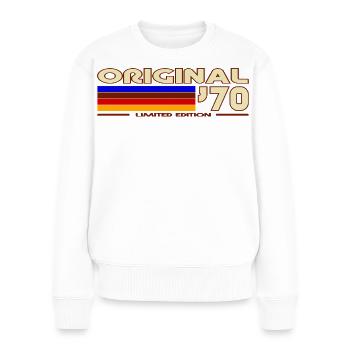1970 - Women's Premium Organic Jumper - white - Front - Julia (174cm)