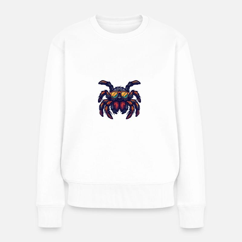 Spinne Tarantula Tier - Frauen Premium Bio Pullover - Weiß