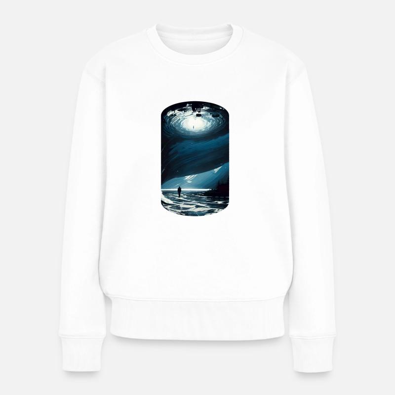 a world beyond - Frauen Premium Bio Pullover - Weiß
