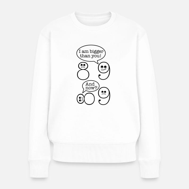 Mathématiques - Pull Premium bio Femme - blanc