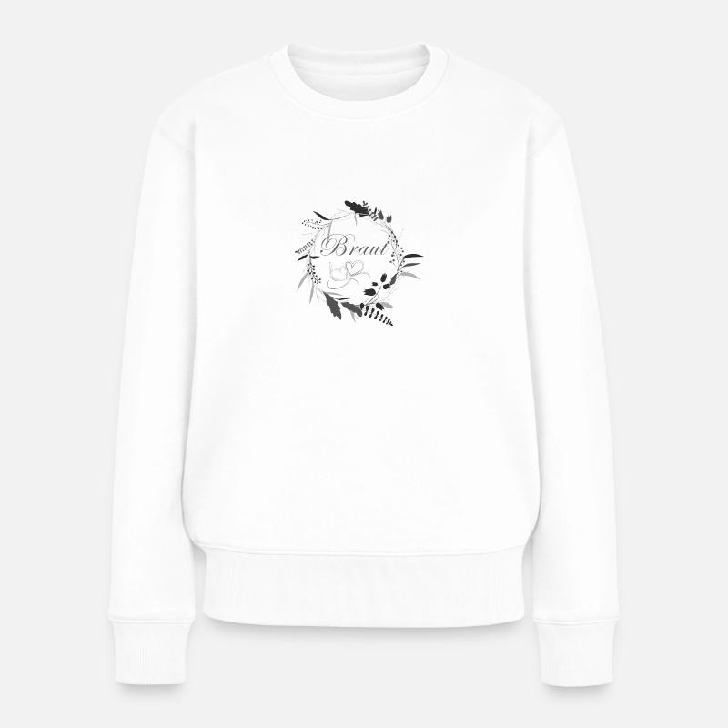 Junggesellinenabschied Braut - Frauen Premium Bio Pullover - Weiß