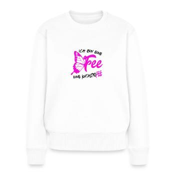 Katastrofee Fee Märchen Mädchen Elfe - Frauen Premium Bio Pullover - Weiß - Vorne - Julia (174cm)