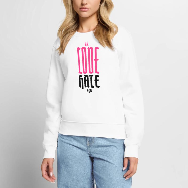 Gothic Neon CODE Vertical Women's Premium Organic Jumper