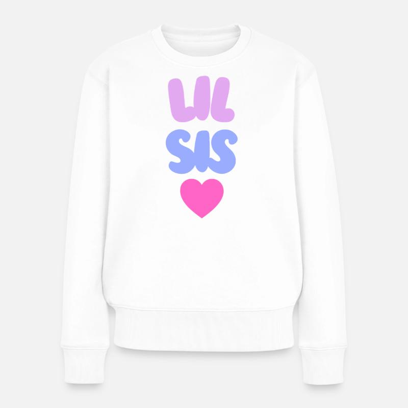 Petite Sœur Love - Pull Premium bio Femme - blanc