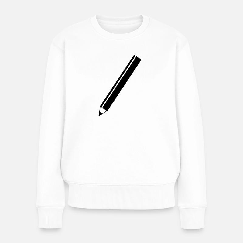 crayon - Pull Premium bio Femme - blanc