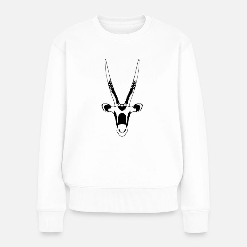 Antilope Oryx - Pull Premium bio Femme - blanc