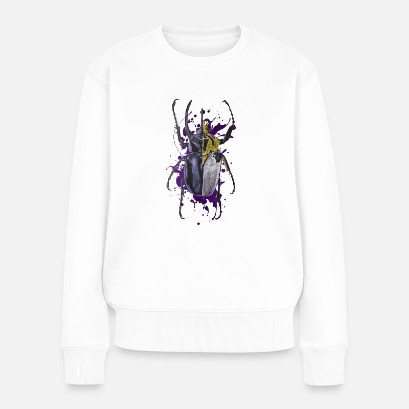 Coleoptera beetle beetle insect - Women's Premium Organic Jumper - white