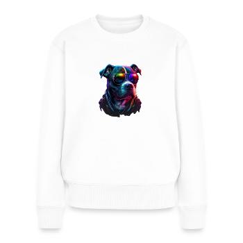 American Staffordshire Terrier Dogs American - Women's Premium Organic Jumper - white - Front - Julia (174cm)