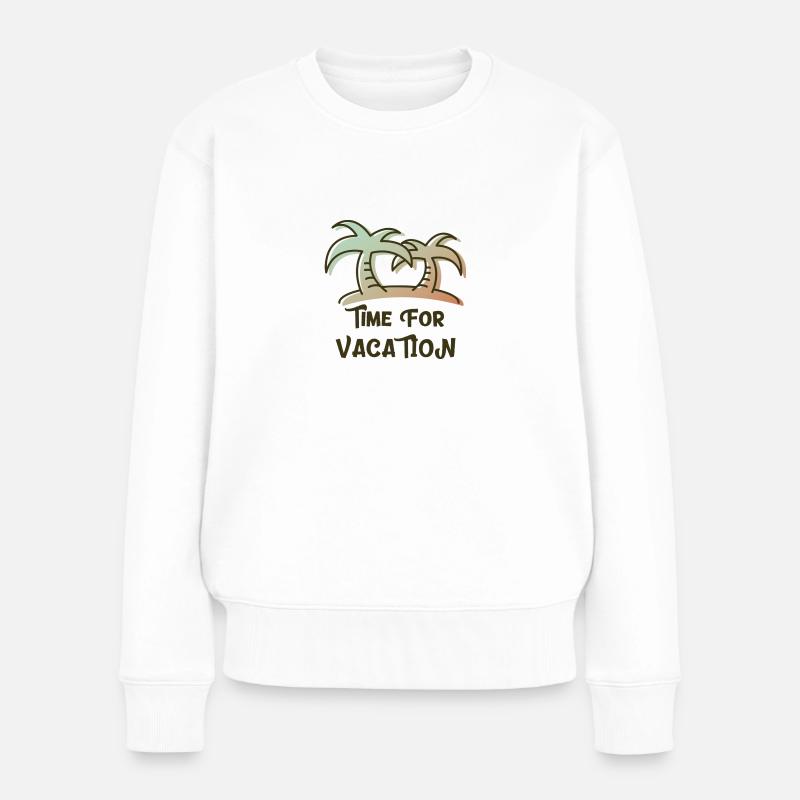 Vacation - Frauen Premium Bio Pullover - Weiß