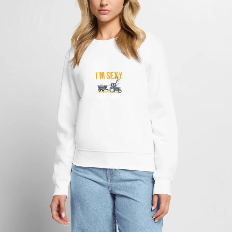 Tractor Pulling Tractor Driver Tractor Puller Frauen Premium Bio Pullover