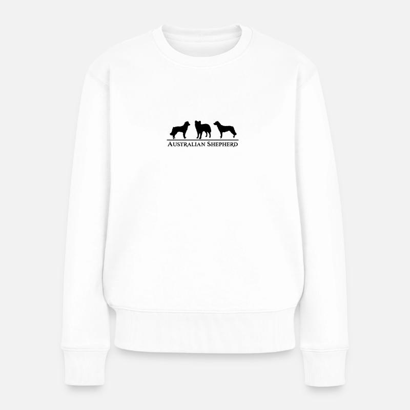 aussies - Frauen Premium Bio Pullover - Weiß