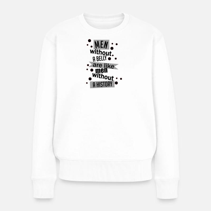 Les hommes aiment un ruban historique - Pull Premium bio Femme - blanc