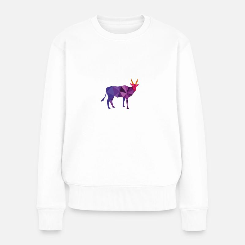 taureau - Pull Premium bio Femme - blanc