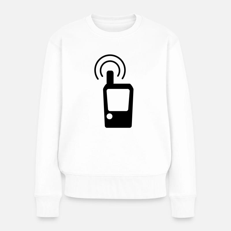 Geocaching GPS Tracker - Women's Premium Organic Jumper - white