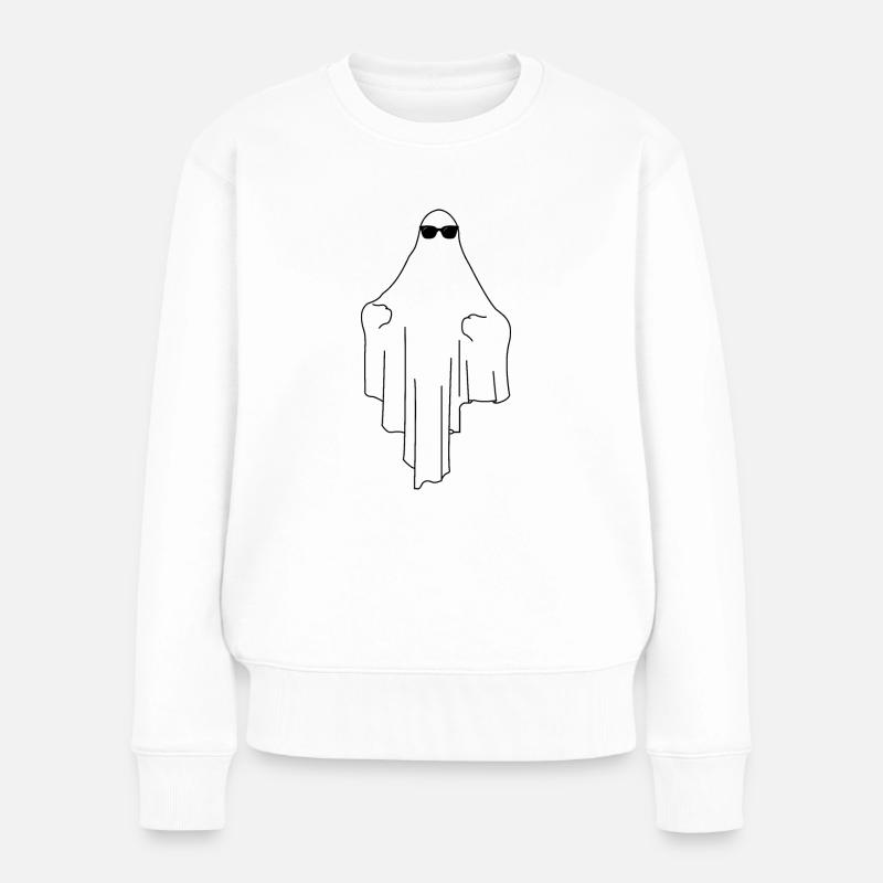 Cool GHOST - Pull Premium bio Femme - blanc