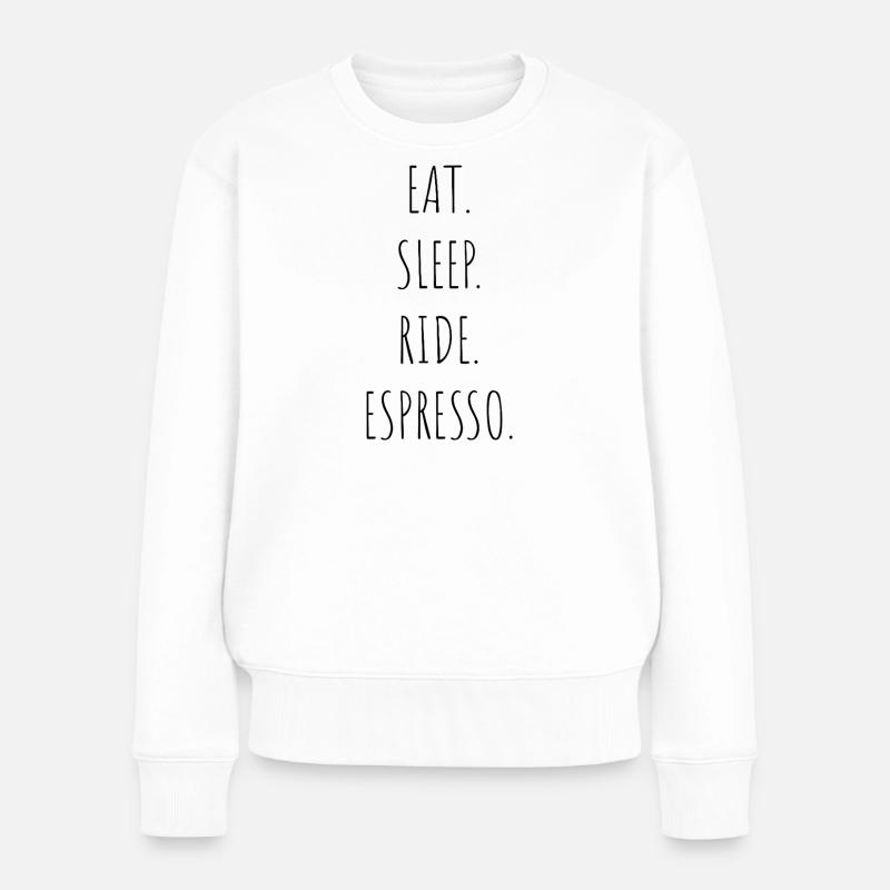 Manger-Dormir-Espresso- - Pull Premium bio Femme - blanc