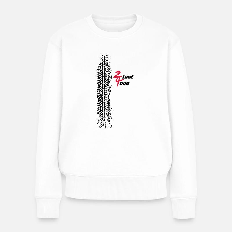 2fast4you - Frauen Premium Bio Pullover - Weiß