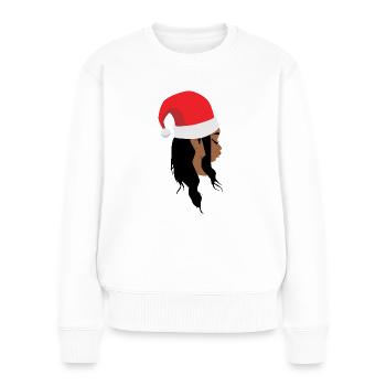 Mère noël Fashion - Pull Premium bio Femme - blanc - Devant - Julia (174cm)