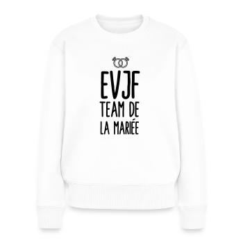 EVJF Team de la mariée - Pull Premium bio Femme - blanc - Devant - Julia (174cm)
