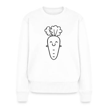 Carotte - Pull Premium bio Femme - blanc - Devant - Julia (174cm)