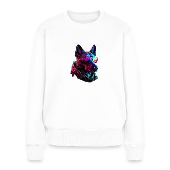 Belgian Malinois Dogs Belgian Malinoiss - Women's Premium Organic Jumper - white - Front - Julia (174cm)