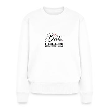 Beste Chefin Boss Arbeitgeberin Frauen - Frauen Premium Bio Pullover - Weiß - Vorne - Julia (174cm)