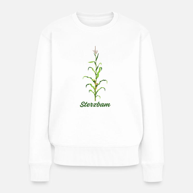 Sterzbam (Sterzbaum) - Frauen Premium Bio Pullover - Weiß