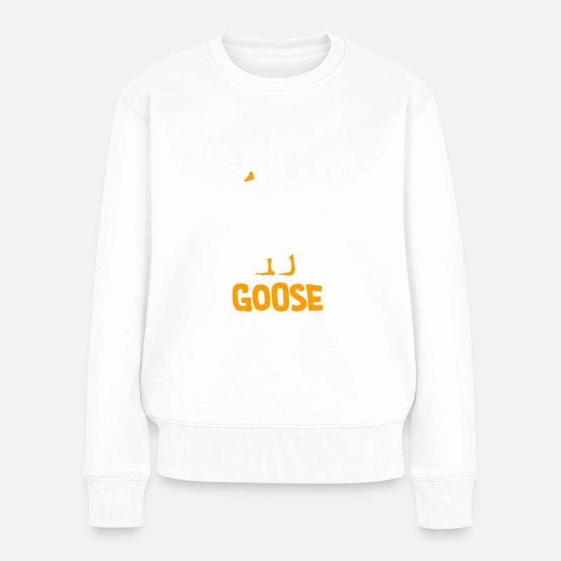 Silly Goose - Frauen Premium Bio Pullover - Weiß
