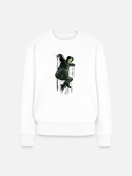 The Matrix Trinity - Frauen Premium Bio Pullover - Weiß
