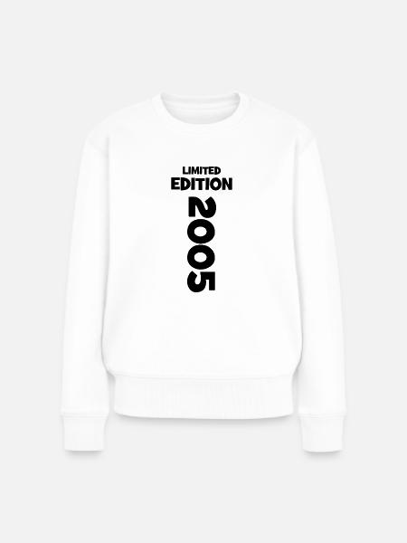 Limited Edition - 2005 - Birthday - Year of birth - Women's Premium Organic Jumper - white
