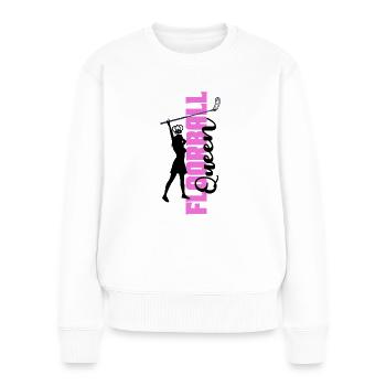 floorball floorball-queen floorball-girl - Pull Premium bio Femme - blanc - Devant - Julia (174cm)