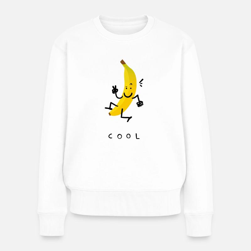 Cool Banana - Pull Premium bio Femme - blanc